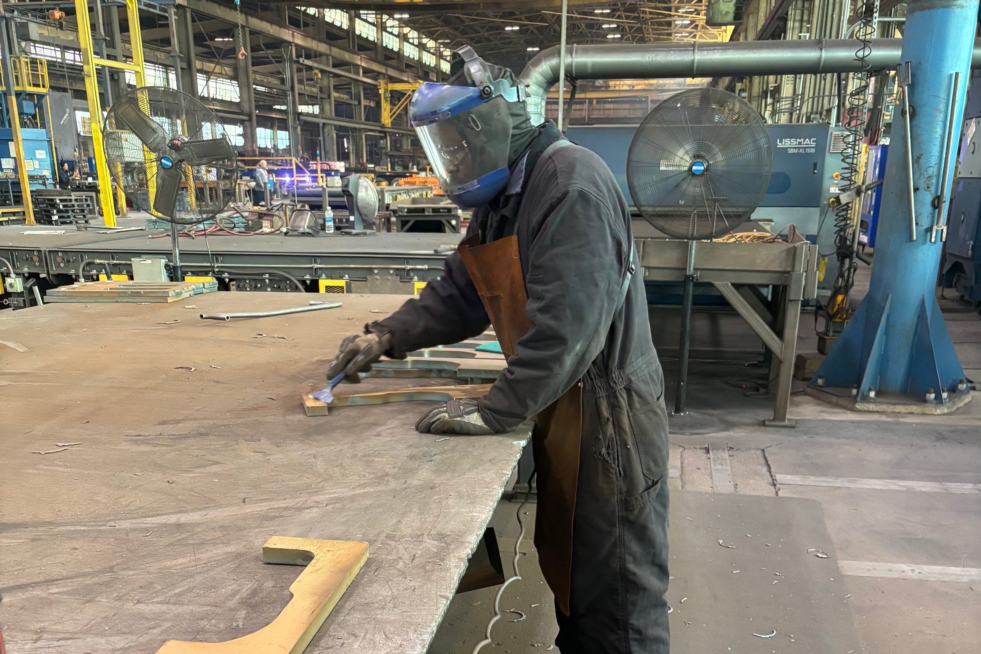 One of Safety TUFF's manufacturing clients in action in the workshop